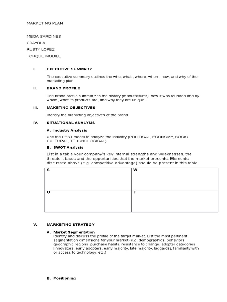 Startup business plan template word picture