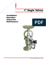 1" Angle Valves: Installation Operation Inspection Maintenance