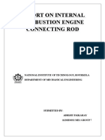 Report On Internal Combustion Engine Connecting Rod