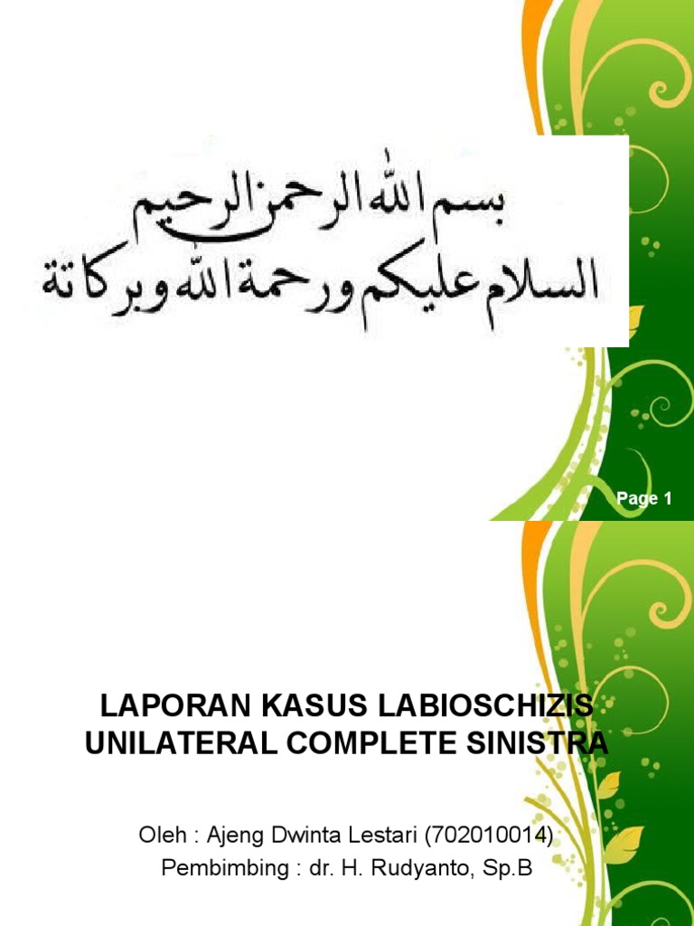 Laporan Kasus Labioschizis | PDF | Sains & Matematika