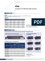 PM-7500 Series: Gigabit and Fast Ethernet Modules For PT-7528-24TX Models Rackmount Ethernet Switches