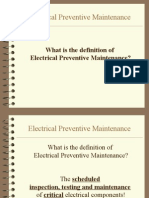 Electrical Preventive Maintenance: Scheduled Inspection, Testing & Maintenance