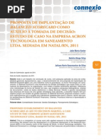 PROPOSTA DE IMPLANTAÇÃO DE BALANCED SCORECARD COMO AUXILIO À TOMADA DE DECISÃO