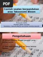 Contoh Soalan Berpandukan Aras Taksonomi Bloom Contoh Soalan Berpandukan Aras Taksonomi Bloom