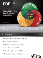 Radware LP - Alteon5224 ProductPresentation