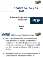Presentacion Divulgacion Pruebas Saber ICFES 359 2012