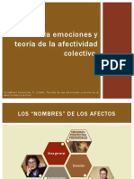 Teoría de La Emociones y Teoría de La Afectividad Colectiva - Pablo Fernández