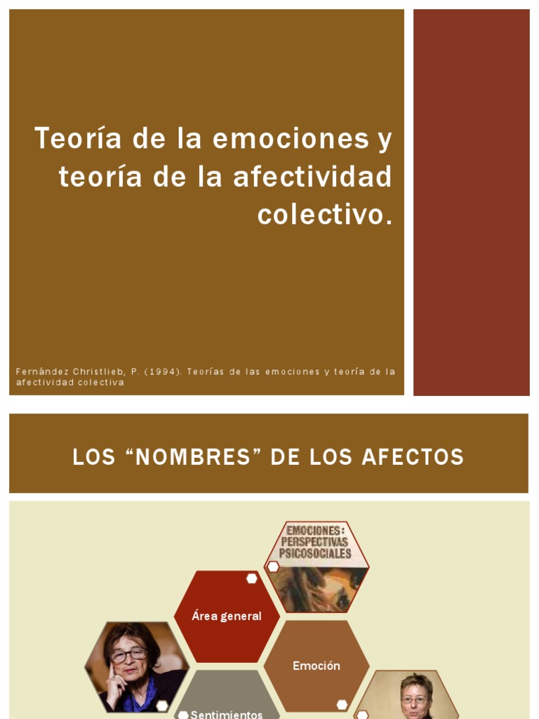 Teorías de emociones y afectividad colectiva | PDF | Las emociones ...