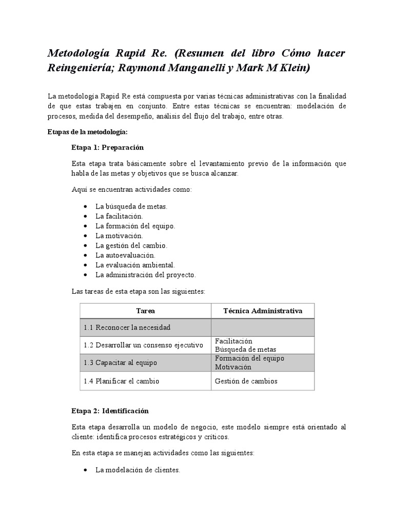 Metodología Rapid Re | PDF | Ingeniería | Informática