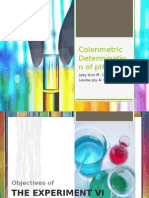 Colorimetric Determination of PH