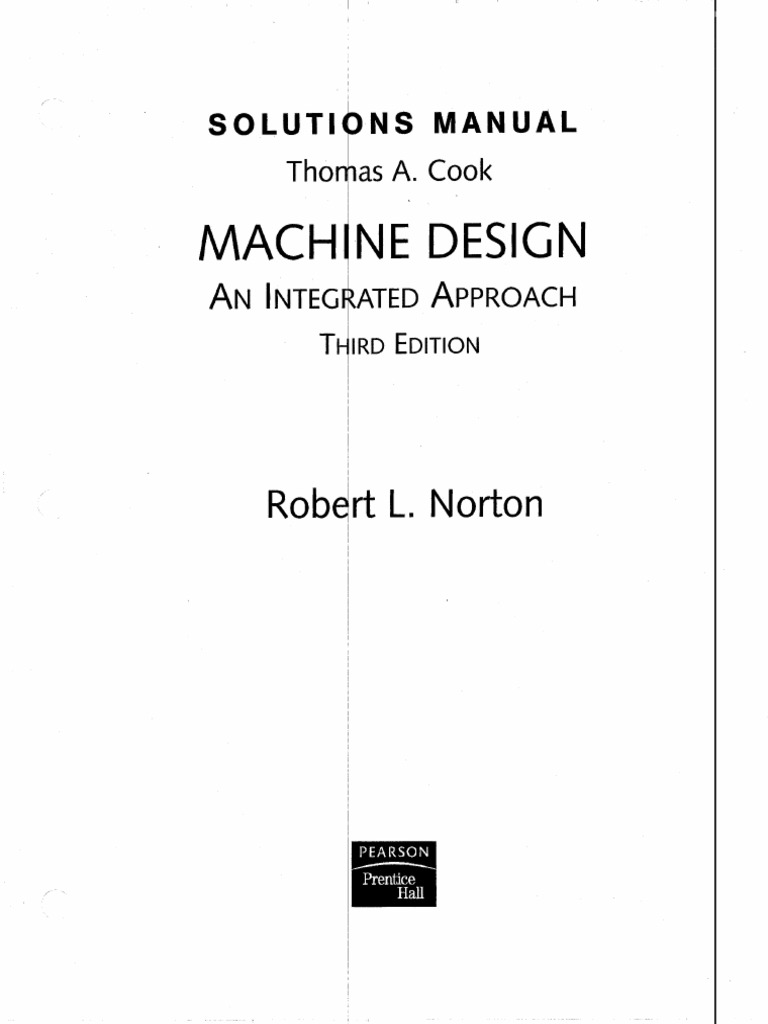 Solution Manual For Machine Design (Norton 3e) - Person
