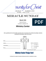 Miracle Sunday: Community For Christ