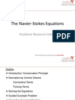 Navier Stokes derviation