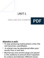 UNIT-1: Drilling Rig Components