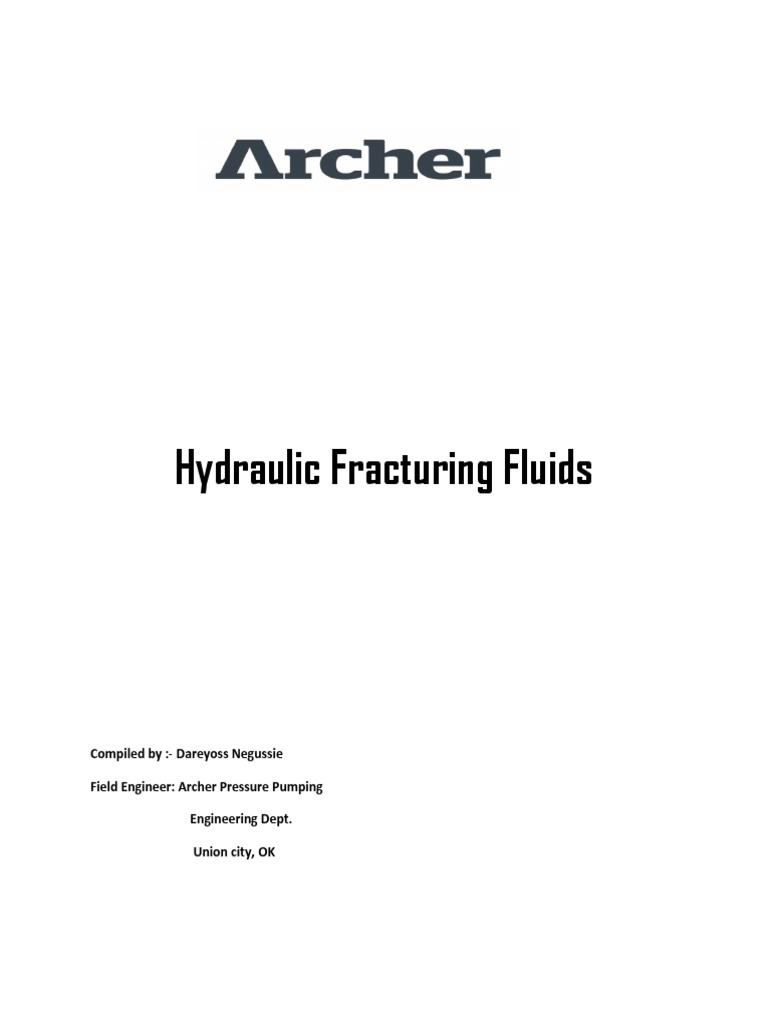 Hydraulic Fracturing Fluids Overview | PDF | Hydraulic Fracturing ...