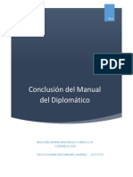 Conclusiones Manual Del Diplomatico 