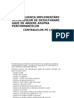 Influenţa Implementării Instalaţiilor de Desulfurare Gaze de Ardere Asupra Performanţelor Centralelor Pe Lignit