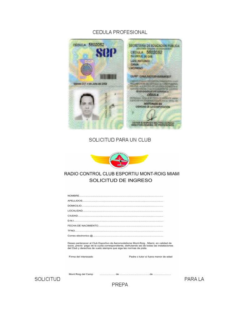 Cedula Profesional | PDF