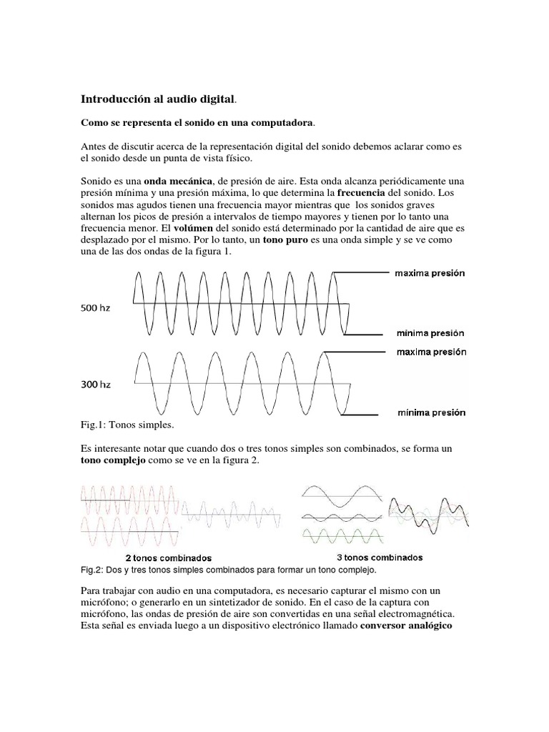Introducción Al Audio Digital | PDF | Mp3 | Sonido