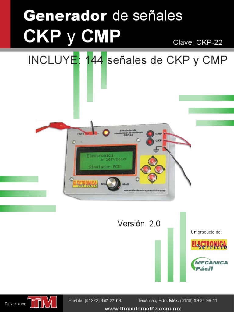 Probador CMP y CKP | Tecnología de vehículos | Electrónica