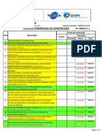 Modelo Lista de Pendência de Construção 