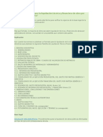 Existe Un Formato para La Liquidación Técnica y Financiera de Obra Por Administración Directa