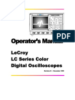 User Manual Oscilloscope Lecroy Lc534L