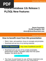 Oracle Database 12c New Features