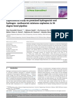 Experimental Study On Premixed Hydrogen-Air and Hydrogene-Methaneair Mixtures Explosion in 90 Degree Bend Pipeline-Libre