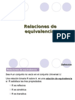 Relaciones de Equivalencias