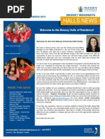 Massey Manawatu Halls News Issue One 2015 