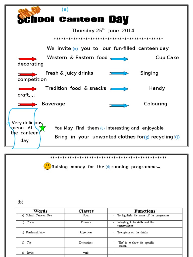 School Canteen Day 2 PDF Clause Sentence (Linguistics)