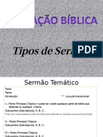 Apresentação Tipos de Sermão