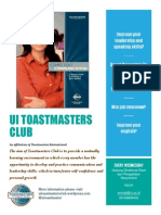 UI Toastmasters Club Poster