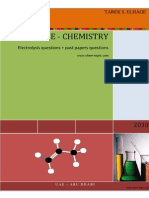 Electrolysis Worksheet Igcse 2