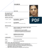 Zakaria Mohamed: Personal Information