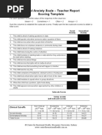 SAS-TR Scoring With T Scores