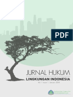Jurnal Hukum Lingkungan Indonesia Vol 1 Issue 1 Januari 2014