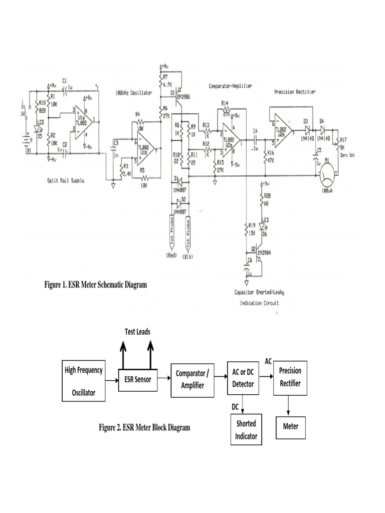 Figure 1. ESR Meter Schematic Diagram PDF