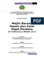 6) Kertas Kerja Bacaan Yaasin & Solat Hajat