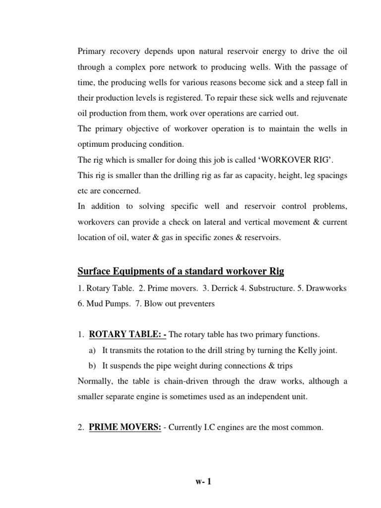 Workover - 10 | PDF | Drilling Rig | Blowout (Well Drilling)