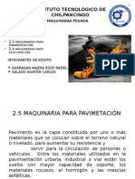 Maquinaria para Pavimentación