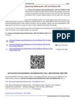 Advanced Engineering Mathematics Zill 3rd Edition PDF GLVNG