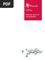 (Psychology, Self-help) Making Sense of Homeopathy