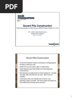 Secant Pile Wall Design Example | PDF | Deep Foundation | Civil Engineering