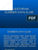 Pelestarian Sumber Daya Alam