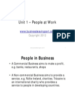 Unit 1 - People at Work