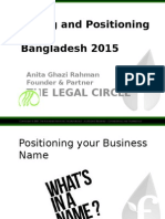 Dhaka March 10 Naming and Positioning: Anita Ghazi
