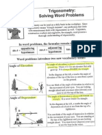 4a Trig Word Problems - ANSWER KEY2