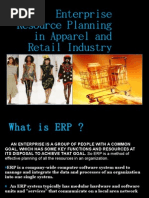 Enterprise Resource Planning in Apparel and Retail Industry